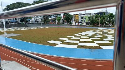 Hari Pertama Sepi, Lapang Merdeka Sukabumi di Tutup