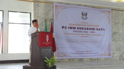 Wali Kota Sukabumi Hadiri Pelantikan IMM