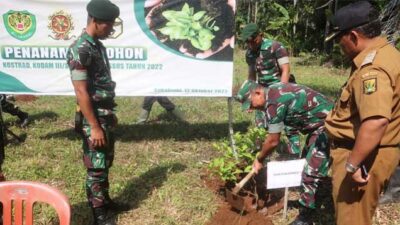 Lestarikan Lingkungan di Sukabumi, KOSTRAD, KODAM III Siliwangi dan KOPASSUS Tanam Pohon Serentak