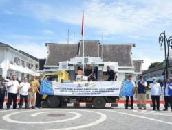 Bekolaborasi Dengan Korpri dan IKAPTK, Baznas Kota Sukabumi Salurkan Bantuan Ke Korban Gempa Cianjur
