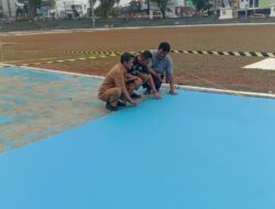 Cat Lintasan Sepatu Roda Lapdek Sukabumi Pudar, DPUTR Segera Diperbaiki