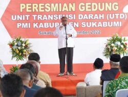 Bupati Sukabumi Resmikan Gedung UTD PMI