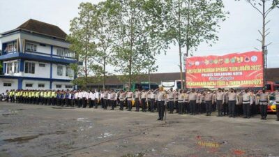 700 Personel Gabungan Disiagakan Dalam Pengamanan Nataru 2022 di Kota Sukabumi