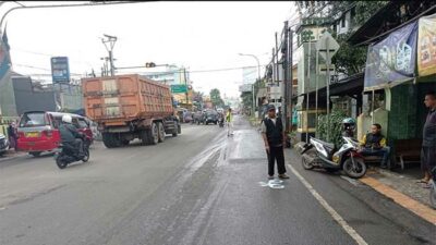 Kecelakaan Adu Banteng di Jalan Sukaraja Sukabumi, Dua Sepeda Motor Ancur