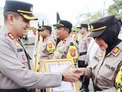 Belasan Anggota Polri dan ASN di Polres Sukabumi Kota Raih Penghargaan