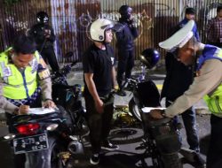 Polres Kota Sukabumi Amankan Sepeda Motor Berknalpot Bising Saat KRYD