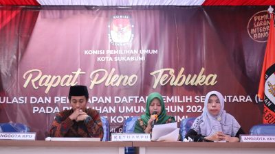 Hasil Rapat Pleno KPU Kota Sukabumi Tetapkan DPS dan TPS di 7 Kecamatan, Ini Jumlahnya!