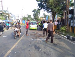 Brak! Yamaha Byson Adu Banteng Dengan Mobil Pick Up di Jalan Cisereuh Sukabumi, Ini Penyebabnya