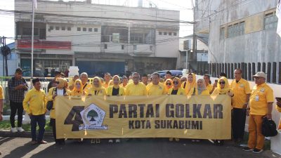 Berangkat Dari Rumah RH Didi Sukardi, Golkar Kota Sukabumi Daftarkan 35 Bacaleg Ke KPU