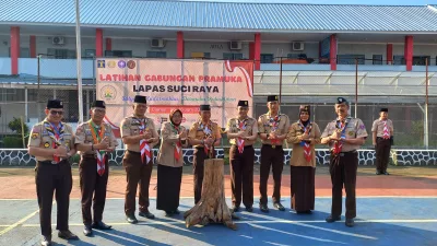 10 Narapidana Lapas Sukabumi ikut Latihan Gabungan Pramuka Korwil SuCi Raya