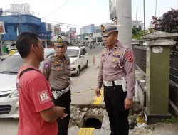 Pembangunan Pedestrian di Jalan Jenderal Sudirman Kota Sukabumi di Sidak Polisi