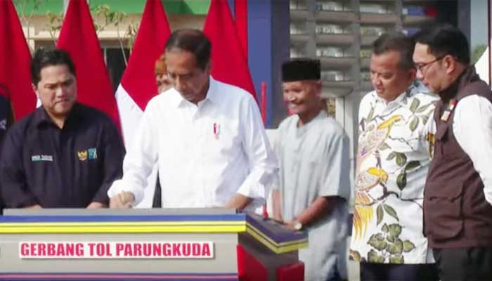 Presiden Jokowi Resmikan Tol Bocimi Seksi II, Gerbang Tol Parungkuda Sukabumi Dibuka