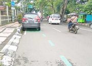 Dishub Kota Sukabumi Buat Marka Hijau Untuk Pengguna Sepeda Bukan Untuk Parkir