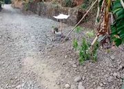 Warga Desa Sukamaju Sukabumi Buatkan ‘Kuburan’, Bentuk Kekecewaan Jalan Rusak