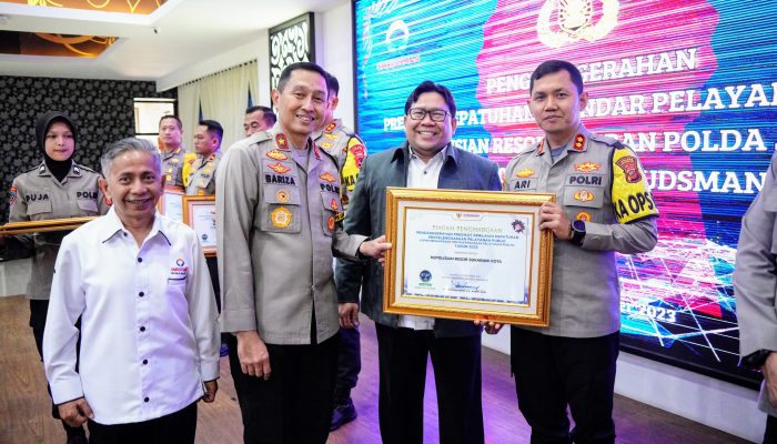 Polres Sukabumi Kota Dianugerahi Penghargaan Zona Hijau Dengan Kualitas Tinggi