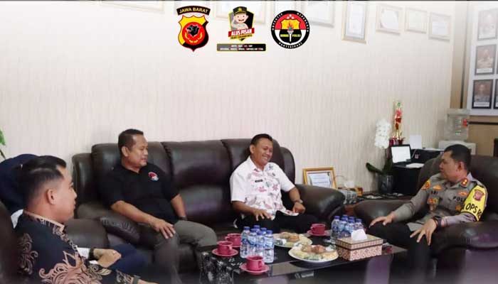 Polres Sukabumi Kota Sambut Kunjungan BNNK, Siap Dukung P4GN