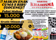 Sensasi Kuliner Hemat di Warteg Kharisma Bahari Sukabumi: Nikmati Hidangan Enak Hanya dengan 5 Ribu Rupiah