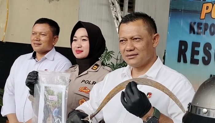 Polisi Amankan Tiga Orang Pelaku Tawuran Ala Gladiator Hingga Tewas di Sukabumi