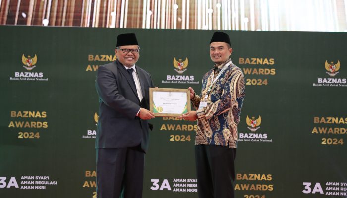 Ketua Baznas Kota Sukabumi Dapat Penghargaan di Baznas Award 2024, Mentri Agama Turut Sampaikan Apresiasi