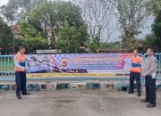 Polres Sukabumi Kota Pasang Puluhan Spanduk Sosialisaikan Operasi Keselamatan 2024