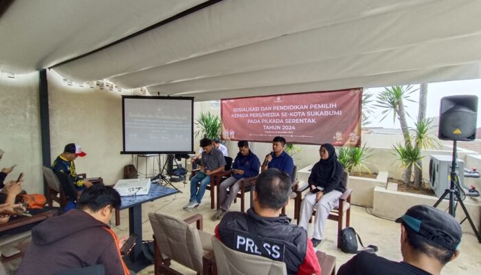 KPU Kota Sukabumi Sosialisasikan Pendidikan Pemilih Kepada Media dalam Pilkada Serentak 2024