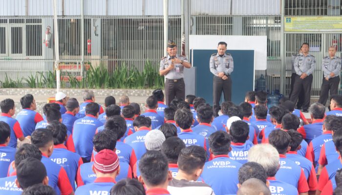 Pertemuan Perdana dengan warga Binaan, Kalapas Sukabumi Beri Pesan Penting