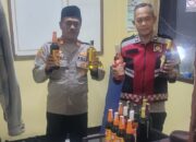 Antisipasi Gangguan Kamtibmas di Bulan Ramadhan, Polsek Purabaya Amankan Belasan Botol Miras