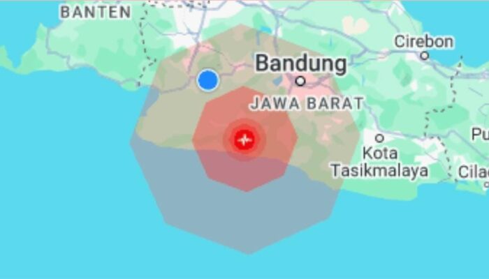 Gempa 4.0 Magnitudo Guncang Kabupaten Bandung, Terasa hingga Cianjur dan Sukabumi