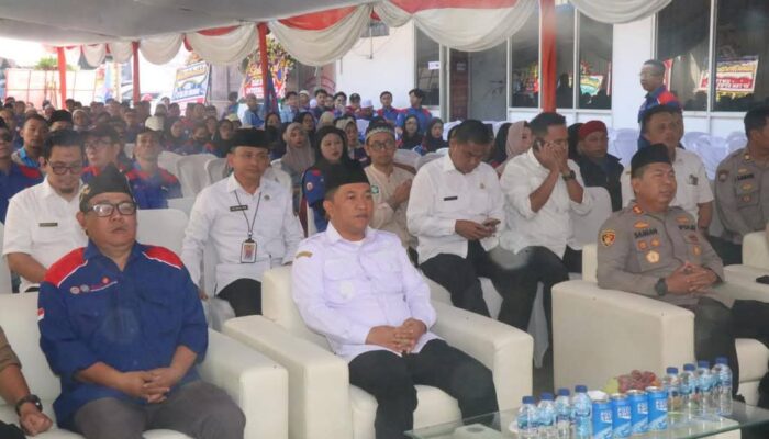 Wabup Sukabumi H. Andreas Hadiri Doa Bersama Peringatan Mayday Bersama SP TSK SPSI