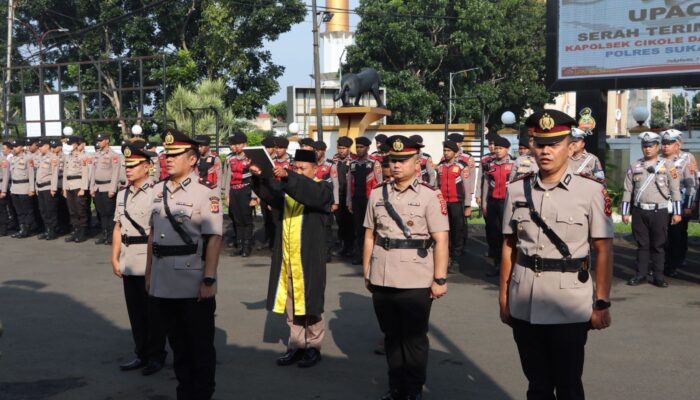 Dua Jabatan Strategis di Polres Sukabumi Kota Resmi Berganti