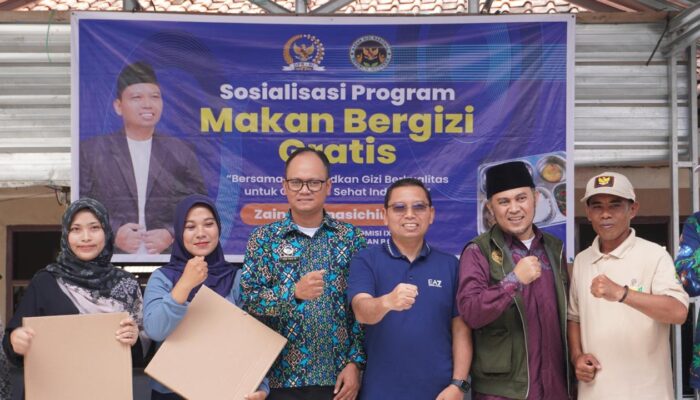 Zainul Munasichin Bersama Tim MBG Sosialisasikan Pentingnya Gizi Seimbang kepada Warga Sukabumi