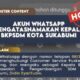 Waspada! Akun WhatsApp Palsu Catut Nama Kepala BKPSDM Kota Sukabumi