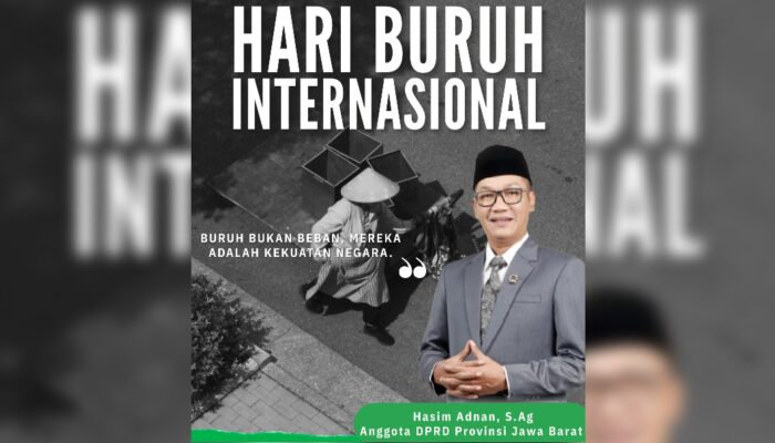 Hasim Adnan Ucapkan Selamat Hari Buruh Nasional: Saatnya Pekerja Mendapatkan Kesejahteraan yang Layak