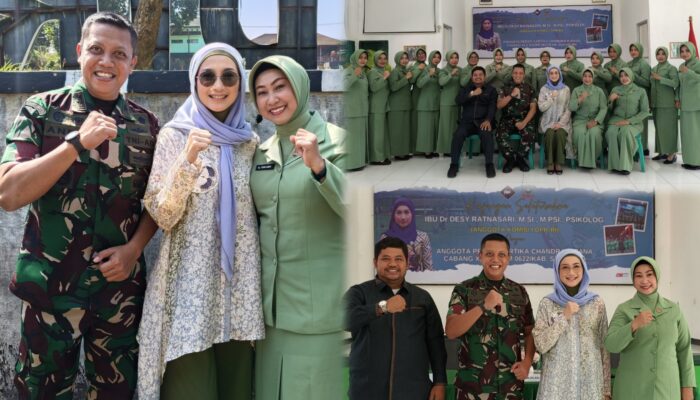 Pererat Kedekatan, Anggota Komisi I DPR RI Dr. Desy Ratnasari Sambangi Kodim 0622/Kab. Sukabumi dan Persit