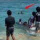 Detik-Detik Menegangkan! Tiga Bocah Nyaris Tewas Terseret Arus di Pantai Cibuaya Sukabumi