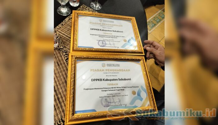 DPPKB Kabupaten Sukabumi Raih Dua Penghargaan dari BKKBN Provinsi Jawa Barat