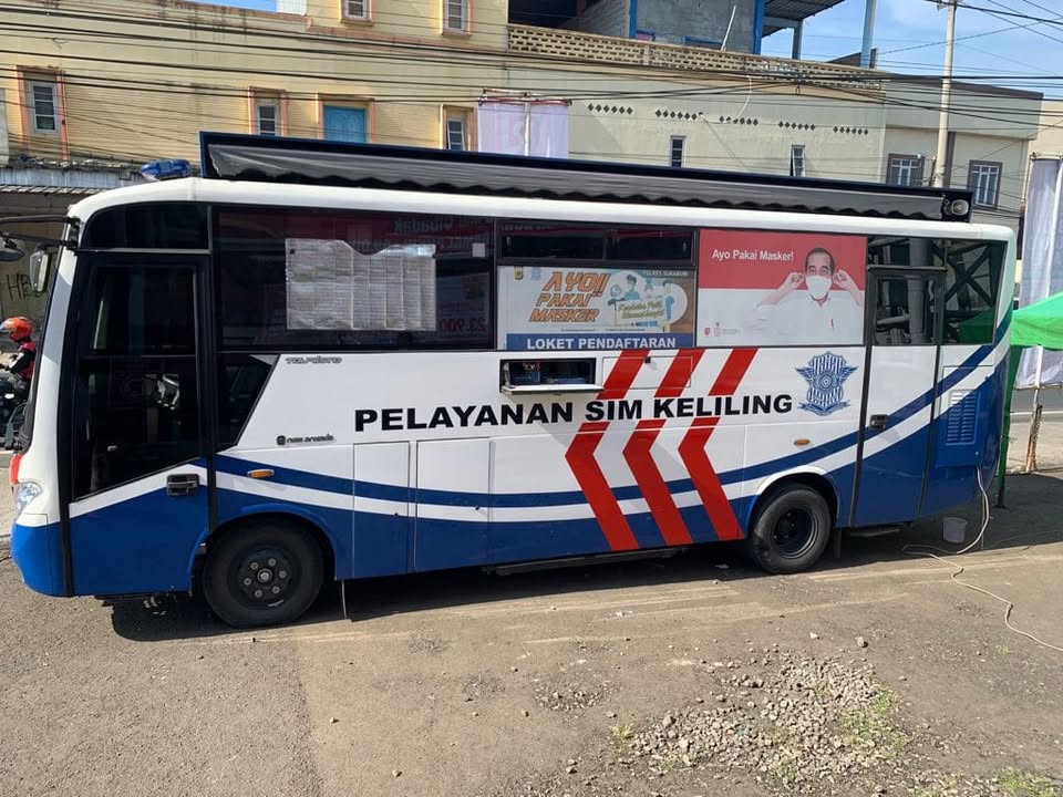 Makin Dekat, Layanan SIM Keliling Hadir di Pos Lantas & Yomart Cidahu Rabu, (9/7/2025). Foto : Sei / Fb