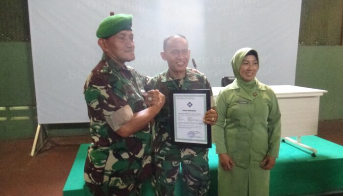 Kapten Terbaik di Kodim 0607 Kota Sukabumi Memasuki Masa Purna Bhakti