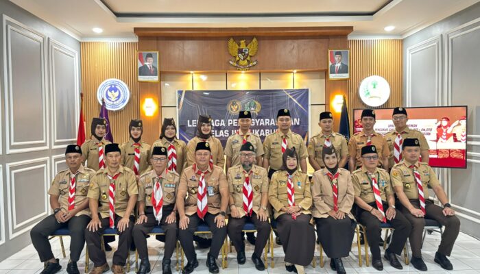 Lapas Sukabumi Kukuhkan Pengurus Pramuka Masa Bakti 2025–2027, Dorong Pembinaan Karakter WBP