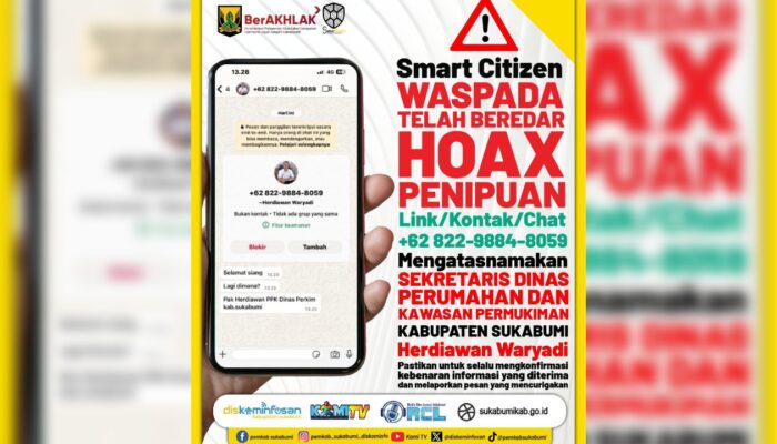 Pejabat Disperkim Sukabumi Dipalsukan, Herdiawan Waryadi Imbau Warga Waspada Penipuan Digital