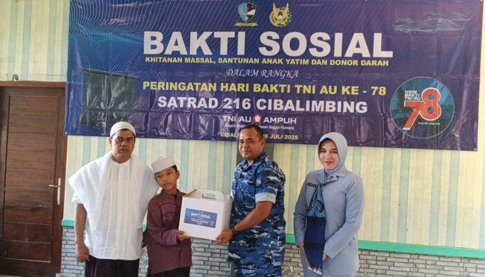 Satrad 216 Cibalimbing Gelar Bakti Sosial untuk Anak Yatim di Surade, Sukabumi
