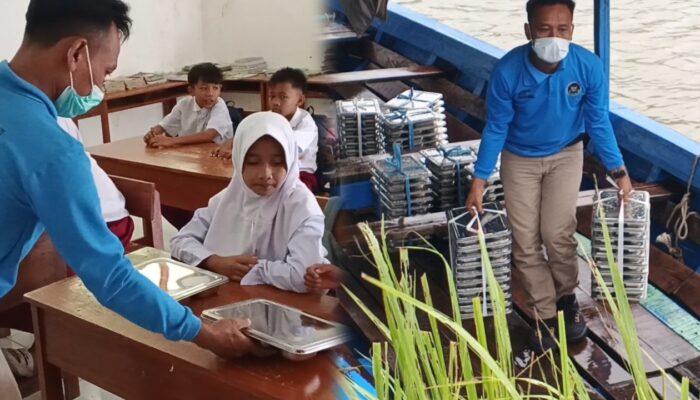 SPPG Cibitung Terobos Hujan dan Sungai Cikaso Demi Salurkan Makanan Bergizi ke Sekolah Pelosok Sukabumi 