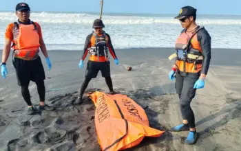 Jasad Nelayan Yang Hilang di Pantai Tegalbuleud Akhirnya Ditemukan Tim Sar Gabungan