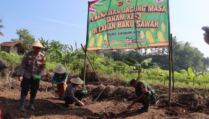 Polres Sukabumi Kota Dukung Program Ketahanan Pangan Nasional