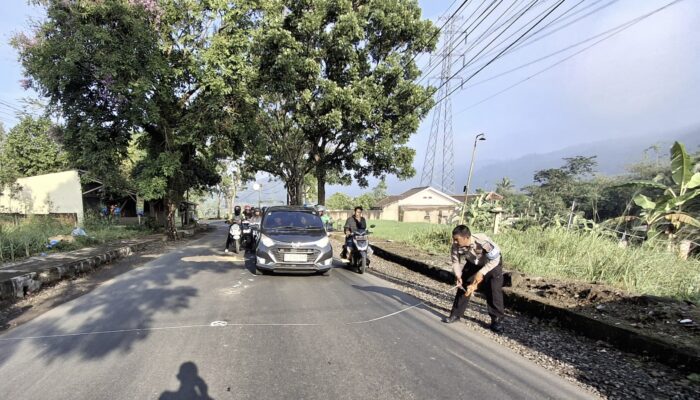 Laka Lantas Maut Terjadi di Palabuhan II Sukabumi Pengendara Motor Tewas di Tempat