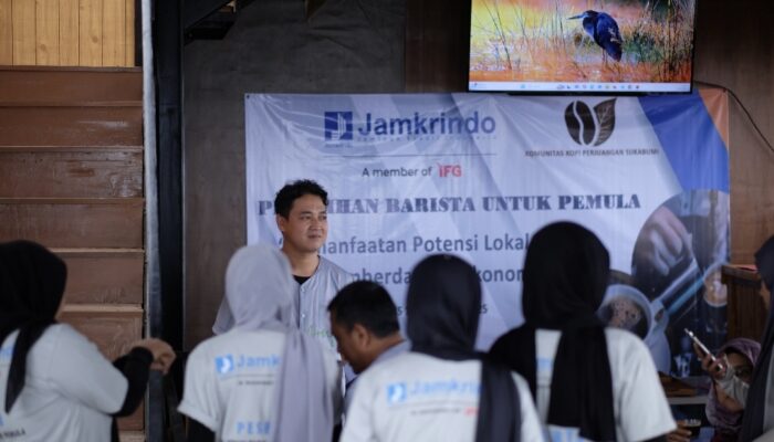 Jamkrindo dan Komunitas Kopi Perjuangan Gelar Pelatihan Barista di Sukabumi