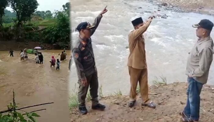 Viral Warga Pikulkan Jenazah Sebrangi Sungai, Camat Jampangkulon Tinjau Jembatan Rusak di Desa Tanjung