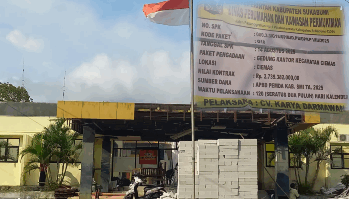 Kantor Kecamatan Ciemas Direhab, Disperkim Pastikan Pelayanan Publik Lebih Nyaman