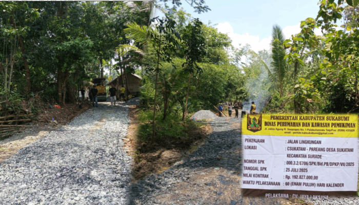 Warga Apresiasi Pembangunan Jalan Lingkungan Sukatani Lewat Pokir Dewan Batman dan Disperkim