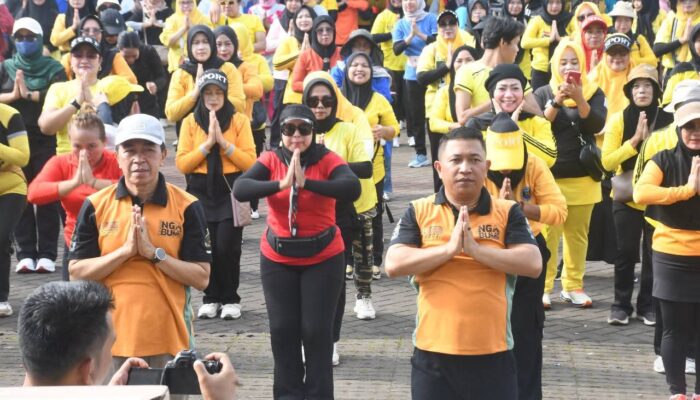 Ribuan Warga Meriahkan CFD, Senam Gurilapss, dan Jalan Santai Milangkala Ke-155 Kabupaten Sukabumi